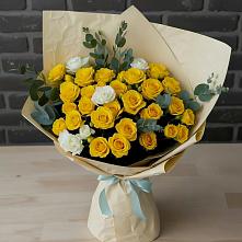 Букет цветов из:  Розы #REPLACE_PRED# Советском Ханты-Мансийского АО