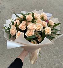 Букет Кремовые розы Латте в Советском Ханты-Мансийского АО