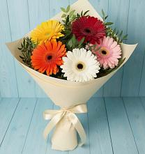 Букет цветов из:  Герберы в Советском Ханты-Мансийского АО