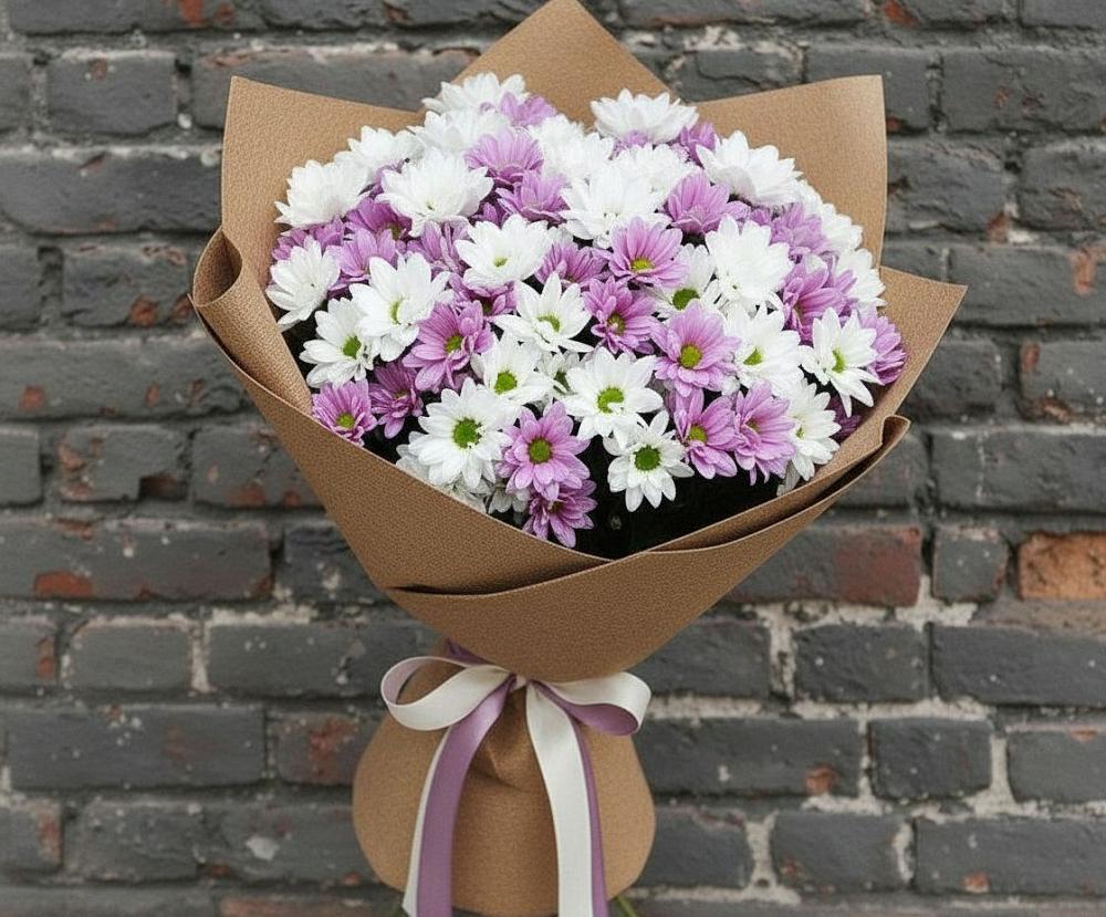 Букет цветов из: Хризантемы в Советском Ханты-Мансийского АО