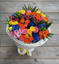 Букет цветов из:  Розы и Хризантемы в Советском Ханты-Мансийского АО
