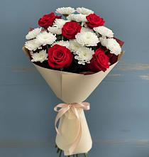 Букет цветов из:  Розы и Хризантемы в Советском Ханты-Мансийского АО