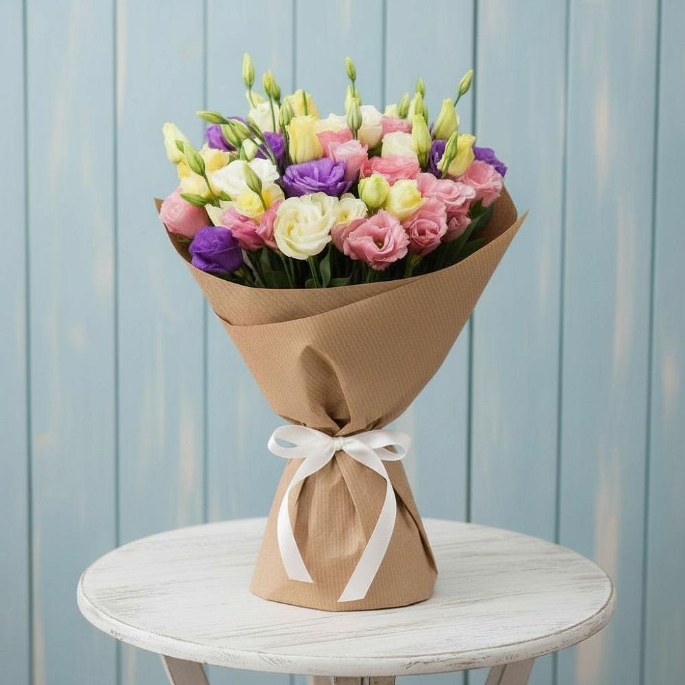 Букет цветов из: Лизиантусы в Советском Ханты-Мансийского АО