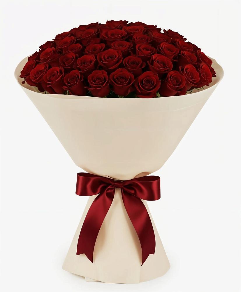 Букет 101 Бордовая роза Блэк Бакарра в Советском Ханты-Мансийского АО